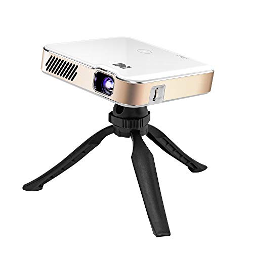 KODAK Luma 450 Proyector inteligente portátil Full HD | Wi-Fi, Bluetooth, HDMI y USB compatible con mini sistema de cine en casa de hasta 150 pulgadas | Resolución nativa de 1080p (4K), 200 lúmenes, reproducción de 3 horas | Trípode incluido
