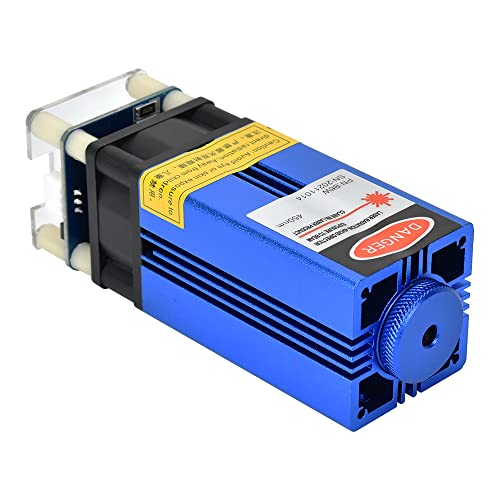 Laser Module, 6W Optical Power Professional Engraving Module, 60W Effect Laser Cutting Head with Ultra-Fine 27mm Fixed-Focus Compressed Spot, Designed for Laser Engraver Machine