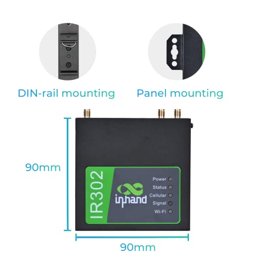 InHand Networks IR302 Router celular industrial IoT 4G LTE VPN, LTE Ca ...