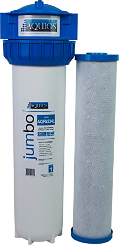 Aquios® AQFS234L - Sistema de filtro y suavizante de agua Jumbo Full House, reducción de COV, nuevo modelo
