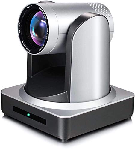 Jimcom PTZ IP Streaming Cámara con salida simultánea USB3.0 y LAN, cámara de videoconferencia con entrada de audio de 0.138 in