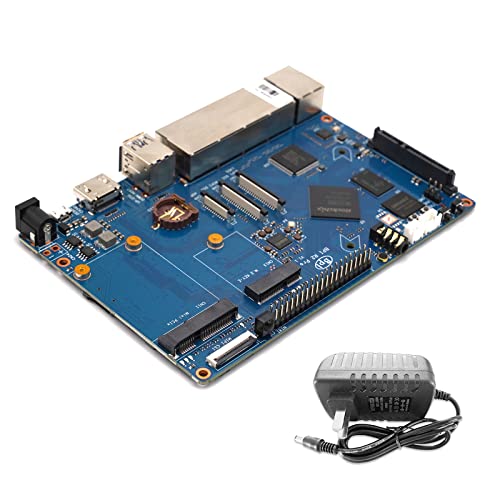 BPI R2 Pro Placa de desarrollo de enrutador inteligente de código abierto RK3568 0.8TOPS 2G LPDDR4 16G EMMC 5 Gigabit Port OpenWRT Linux IOT NAS
