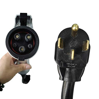 Splitvolt Cargador EV NEMA 14-50 de 40A cable de 16 pies, nivel 2 240 V, carga de circuito NEC más rápida segura de 50amp J1772