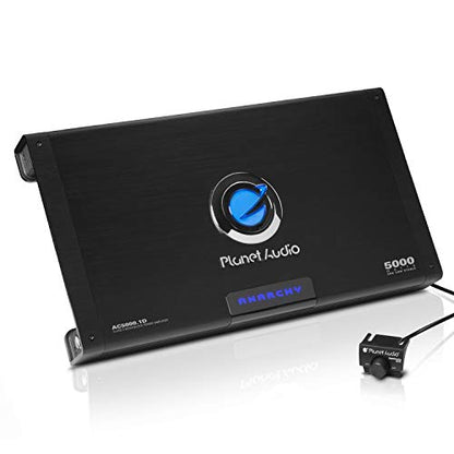 Planet Audio AC50001D 5000W MAX Anarchy Series Class D Monoblock Power Amplifier