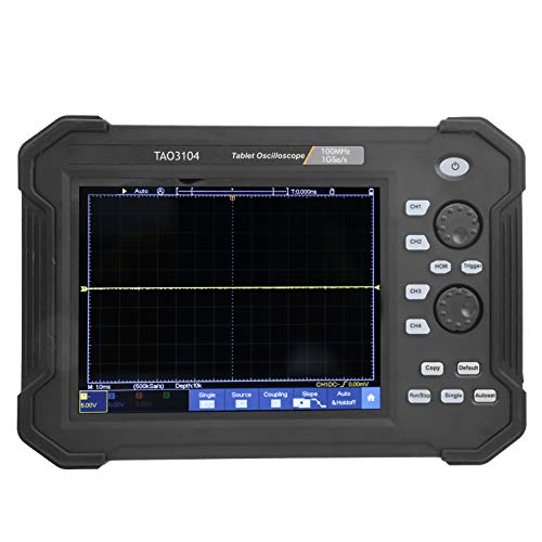 Osciloscopio, TAO3104 100MHZ 4CH LCD Pantalla Táctil Osciloscopio Digital Tablet Osciloscopios Kit 100v-240V
