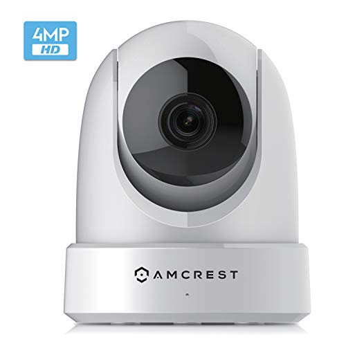 Amcrest - Cámara de seguridad para interiores (4 Mpx, UltraHD, WiFi, visión nocturna, doble banda, 5 ghz/2,4 GHz, 4 Mpx @ ~ 20 FPS, 120° FOV, IP4M-1051W)