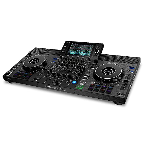 Denon DJ SC Live - driver no empotrado de 4 canales, mezclador de 4 canales, transmisión ilimitada de Amazon Music, Wi-Fi, altavoces, compatible con Serato DJ y DJ virtual