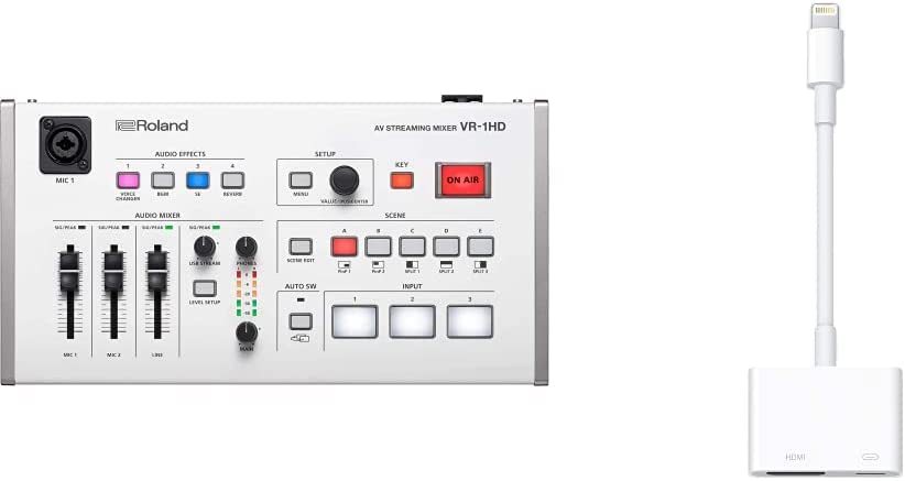 Roland Mezclador profesional de transmisión AV A/V VR-1HD