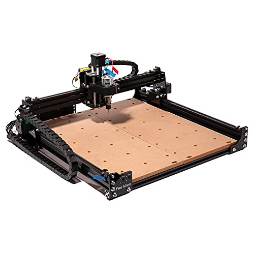 FoxAlien Masuter 4040 CNC Router Machine, fresadora de grabado de 3 ejes de 15.75 x 14.96 pulgadas, área de trabajo para tallar madera, acrílico MDF nailon