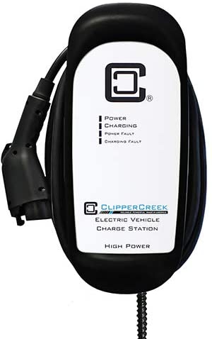 ClipperCreek – Estación de carga EV, HCS-50, EVSE, 240 V, 40 A, nivel 2, con cable de carga de 25 pies, de seguridad, hecho en Estados Unidos -