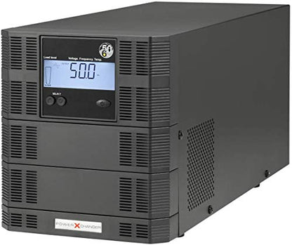 Convertidor de Frecuencia y voltaje: 240 voltios Rango: 180V ~ 285V. - Salida: 200V-220V-230V-240V (seleccionable), 50Hz/60Hz (seleccionable) (3000VA/2700W) UX-3K