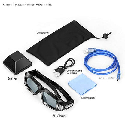 Kit de gafas estéreo 3D inalámbrico con emisor para tarjeta gráfica nVIDIA (kit de visión 3D 1, 2)
