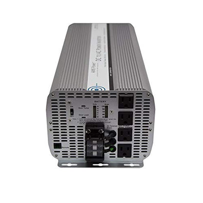 Aims PWRINV10KW12V - Inversor de Potencia sinusoidal Modificado (10.000 W, 12 V, CC a 120 V, CA, con Salidas GFCI y Bloque de terminales de CA