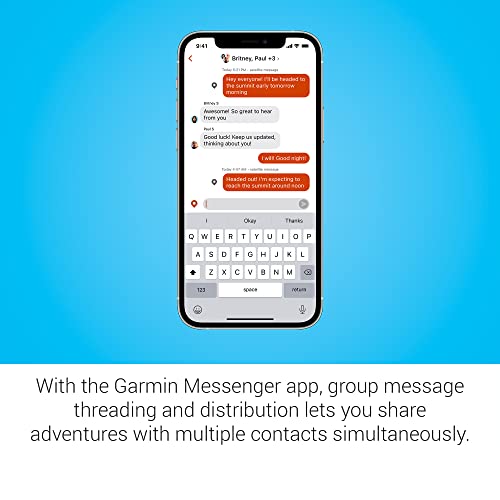 Garmin Comunicador satelital portátil inReach® Messenger, mensajería bidireccional global - A04354