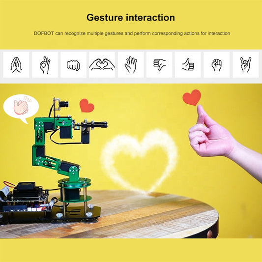 Jetson NANO DOFBOT AI Visual Recognition Robot Arm Programming Kit para Jetson NANO B01 y Raspberry Pi