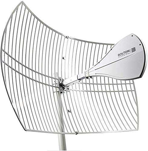 Bolton Technical Antena larga Ranger | Nuevo parabólico - Alcance de más de 20 millas | Todas las bandas de celular: 5G, 4G, LTE | WiFi de 2.4/5 GHz WiFi 6 | Antena celular/WiFi de alta ganancia de hasta +28 dB | Todos los portadores