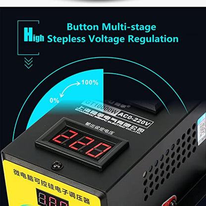 EBTOOLS Controlador de Voltaje Variable, regulador de Voltaje AC 220V 10000W