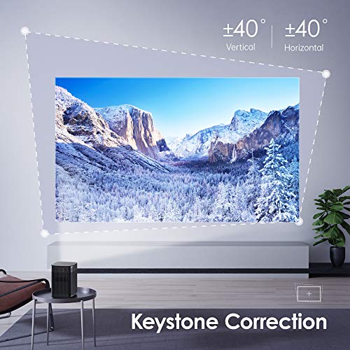 Xgimi Halo True 1080p Full HD Mini proyector portátil Android TV 9.0 5000+ aplicaciones nativas, Harman/Kardon, 800 ANSI Lumen al aire libre WiFi Bluetooth