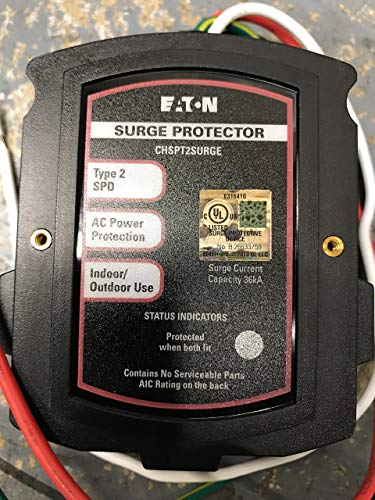 Eaton CHSPT2SURGE SPD Tipo 2 Chsp Protector contra sobretensiones para todo el hogar, Nema 4, monofásico, 120/240 voltios, Ul 1449 3ª edición