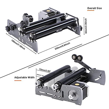 FoxAlien 4040-XE CNC R57 Router Machine + R57 Y-eje rotatorio para grabado láser