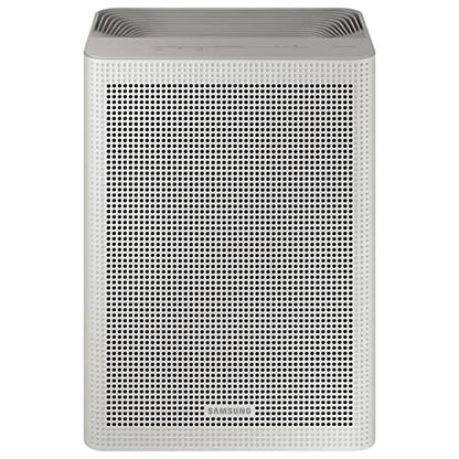 SAMSUNG Bluesky - Purificador de aire compacto, sistema de filtración para el hogar para habitaciones pequeñas con purificación inteligente, monitoreo y control remoto, modos automático y de sueño, AX26BG3100GG, gris