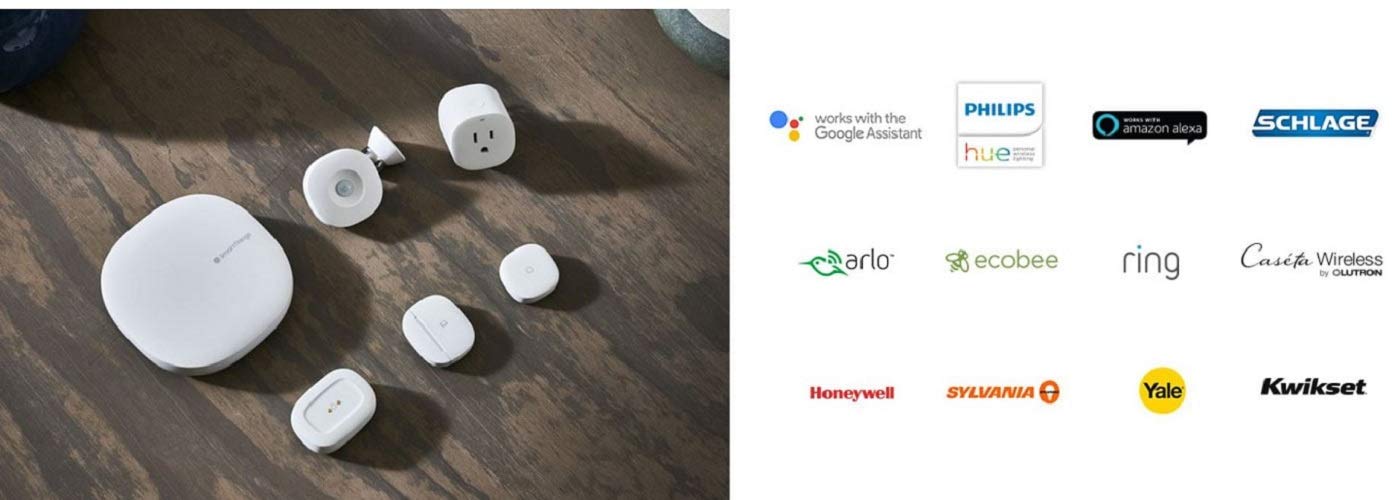 Samsung SmartThings Hub 3rd Generation [GP-U999SJVLGDA] Smart Home Automation Hub Home Monitoring Smart Devices - Alexa Google Home Compatible - Zigbee