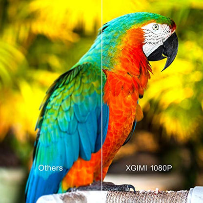 Xgimi Halo True 1080p Full HD Mini proyector portátil Android TV 9.0 5000+ aplicaciones nativas, Harman/Kardon, 800 ANSI Lumen al aire libre WiFi Bluetooth