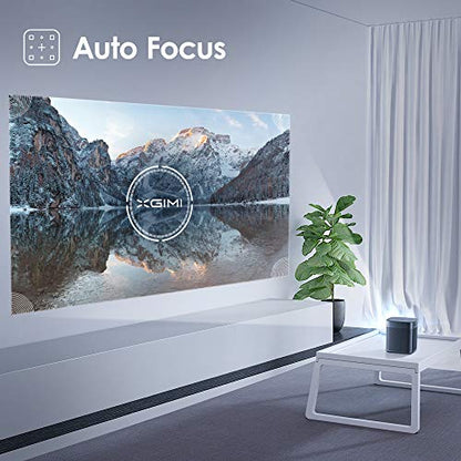Xgimi Halo True 1080p Full HD Mini proyector portátil Android TV 9.0 5000+ aplicaciones nativas, Harman/Kardon, 800 ANSI Lumen al aire libre WiFi Bluetooth