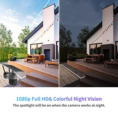 S600 3G/4G LTE Cámara de seguridad celular con energía solar para exteriores, inalámbrica, foco de visión de 360°, visión nocturna de 1080p, conversación de 2 vías, sensor de movimiento PIR, sin WiFi, Soliom