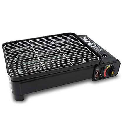 Estufa portátil para camping al aire libre, estufa de gas de 11.000 BTU con estuche de transporte