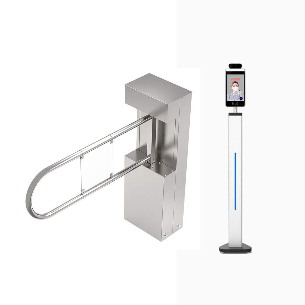 Visionera ThermalBody Medición de temperatura - Reconocimiento facial Sistema de medición de temperatura corporal sin contacto con Face ID Data Bank Visionera 3000 + torniquete (A103)
