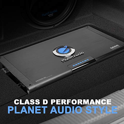 Planet Audio AC50001D 5000W MAX Anarchy Series Class D Monoblock Power Amplifier