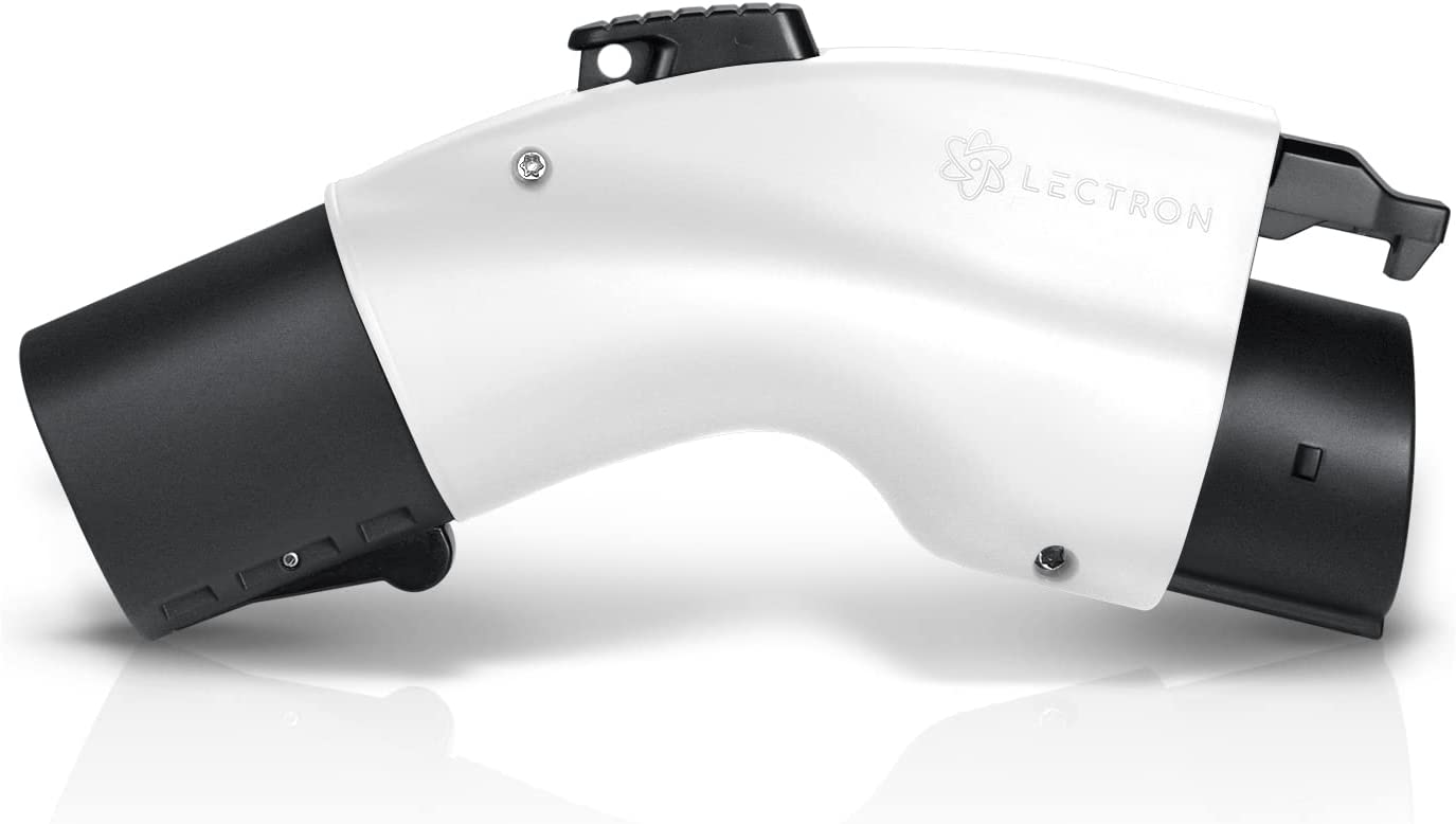 Lectron [Solo para J1772 EVs Tesla a J1772 Adaptador de carga, máximo 48 amperios y 250 V, compatible con conectores Tesla de alta potencia, cargadores de destino y conectores móviles (negro)