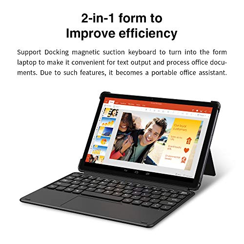 CHUWI SurPad Android 10.0 Tablet con teclado 4G LTE Unlocked Phablet 10.1-inch 1920x1200 IPS Touchscreen Helio P60 Octa-Core 4GB RAM 128GB UFS2.1 USB-C