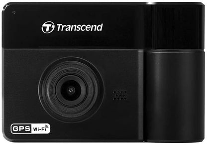 Transcend DrivePro 550 - Cámara de vídeo para salpicadero de coche con ventosa y tarjeta de memoria de 64 GB