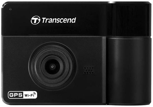 Transcend DrivePro 550 - Cámara de vídeo para salpicadero de coche con ventosa y tarjeta de memoria de 64 GB