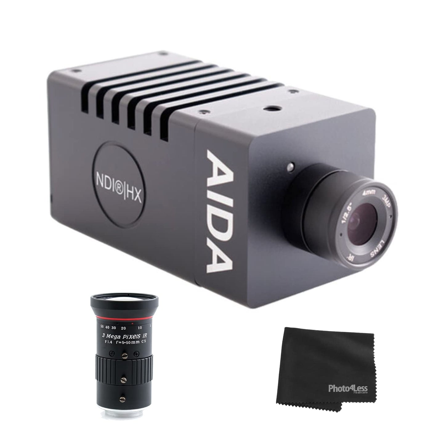 AIDA Imaging Full HD HDMI/IP/NDI |HX PoE POV Cámara con AIDA Imaging HD Varifocal 0.197-1.969 in Manual Iris CS