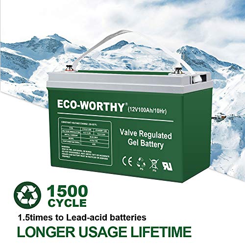 Generador de energía renovable Eco-Worthy multicolor/fantasía Mono Kit 	‎800W+200Ah Battery+1500W Inverter 	‎US-L04WTG400-24M180IUSX2-2