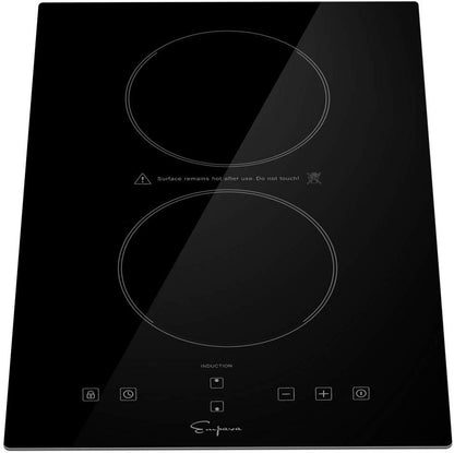 Empava 24" Electric Induction Cooktop with 4 Booster Burners Smooth Surface Black Tempered Glass EMPV-IDC24