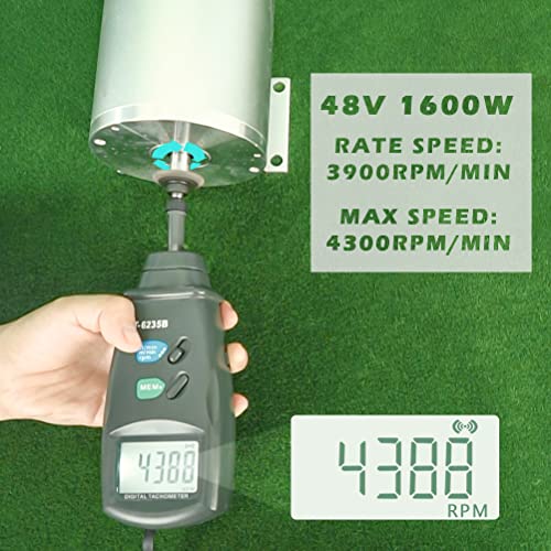 Motor eléctrico 1600W 48V go kart Kit de motor eléctrico con acelerador 33A Controlador de velocidad BLDC ATV Kits Scooter Ebike Kit de conversión Cadena T8F