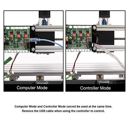 FoxAlien Controlador sin conexión CNC, módulo de control sin conexión con pantalla táctil LCD GRBL Control para FoxAlien Masuter 4040, Masuter Pro, WM-3020, 3018-SE CNC Router máquina de grabado