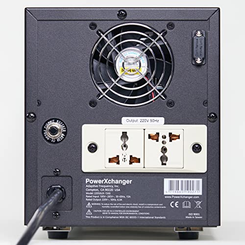 Fuente de alimentación de CA de 220 voltios/50 Hz - Convertidores de frecuencia y voltaje de 1500 VA/1350 W - ‎22050UX-1.5K