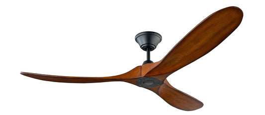 Monte Carlo 3MAVR60BKKOA Maverick II Energy Star Ventilador de techo de 60 pulgadas con control remoto manual, 3 cuchillas de madera de Balsa