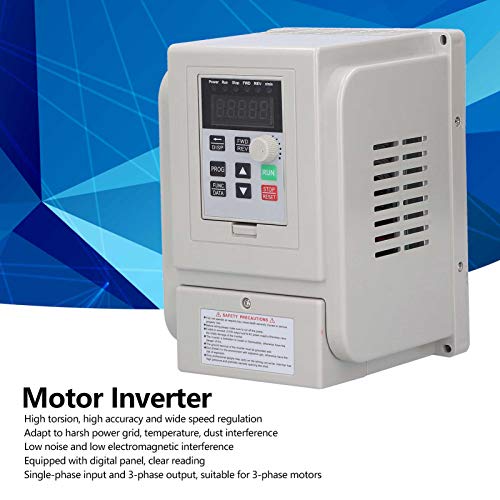 Liccx Unidad de frecuencia variable, 110 V CA 50/60 Hz 1500 W VFD, convertidor de frecuencia inversor VFD (entrada monofásica, salida 3 fases)