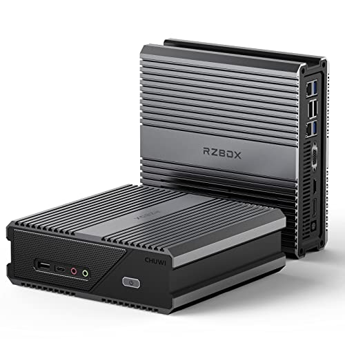 Mini PC Gaming AMD Ryzen 7 5800H, Chuwi RzBox Mini Computadoras Windows 11 con gráficos Vega 8, 16 GB RAM 512 GB SSD, Dual Gigabit RJ45 LAN, WiFi-6, BT5.2, salida 4K @60Hz, USB-C, AMD Radeon Tower PC