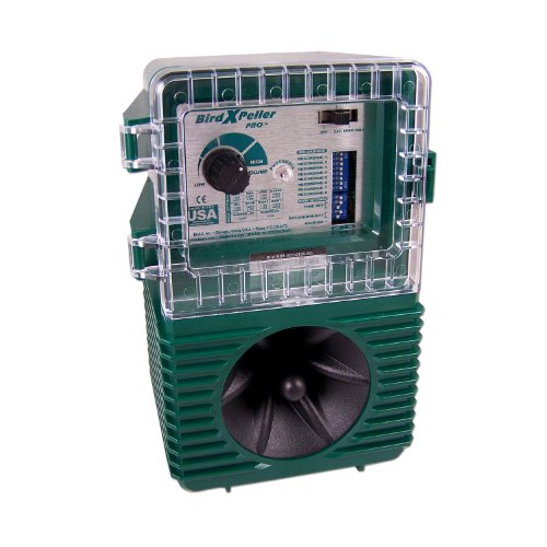 Bird-X BirdXPeller Pro - Repelente electrónico de pájaros para Palomas, Estrellas, chispas, anteojos, Versión 2 BXP-PRO 2