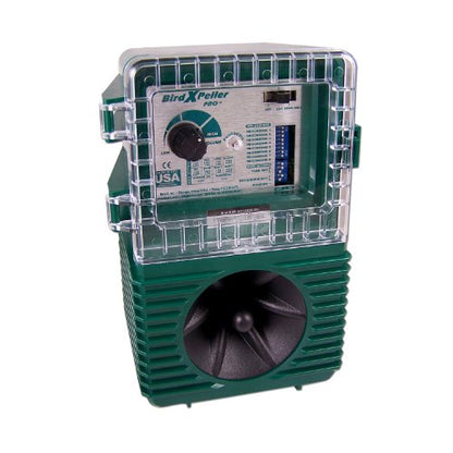 Bird-X BirdXPeller Pro - Repelente electrónico de pájaros para Palomas, Estrellas, chispas, anteojos, Versión 2 BXP-PRO 2
