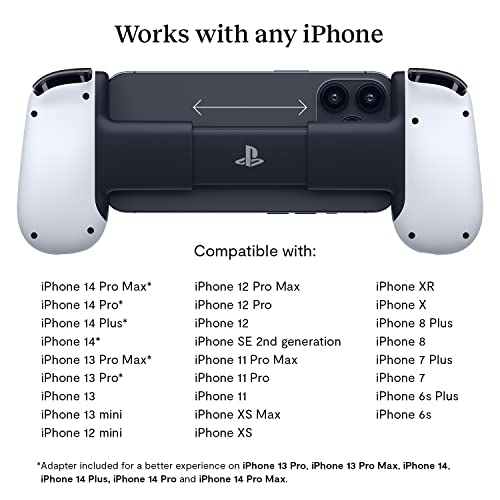 BACKBONE One Mobile Gaming Controller for iPhone [PlayStation Edition] - Enhance Your Gaming Experience on iPhone - Play Xbox, PlayStation, Call of Duty, Roblox, Minecraft, Genshin Impact & More
