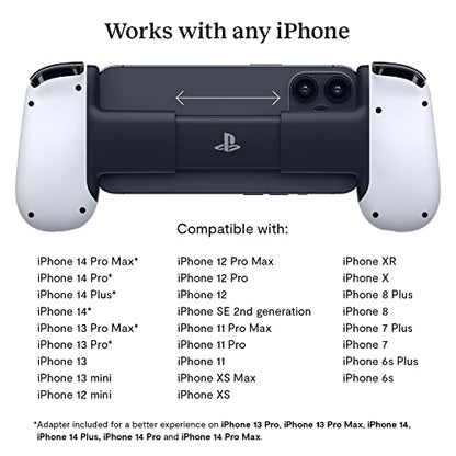 BACKBONE One Mobile Gaming Controller for iPhone [PlayStation Edition] - Enhance Your Gaming Experience on iPhone - Play Xbox, PlayStation, Call of Duty, Roblox, Minecraft, Genshin Impact & More