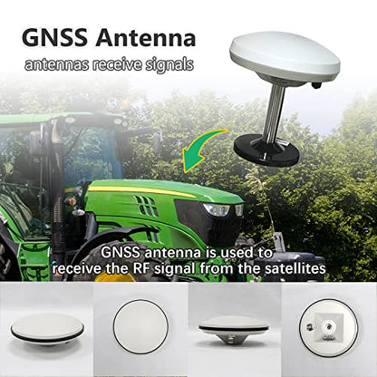 SMAJAYU El sistema de guía GPS JY100 para agricultura de precisión antena GNSS y tablet 10" cualquier marca de tractores como John-Deere CAT CASE CLAAS JCB DEUTZ